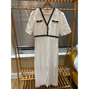 Sandro women dress white size 40 excellent condition